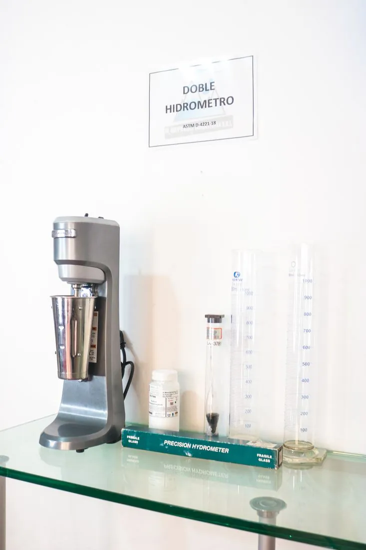 Doble hidrómetro para granulometría de suelos finos